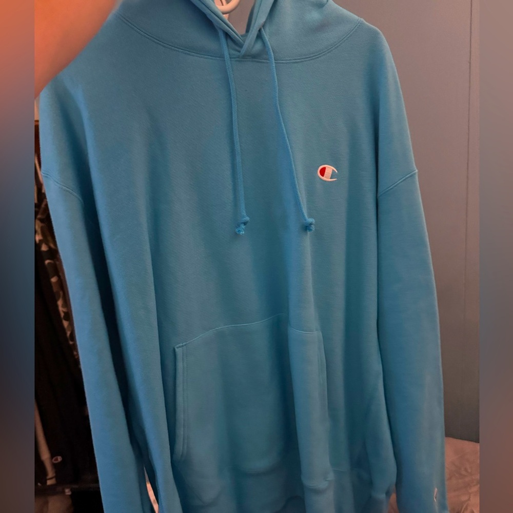 CHAMPION Hoodie Reverse Weave Blue